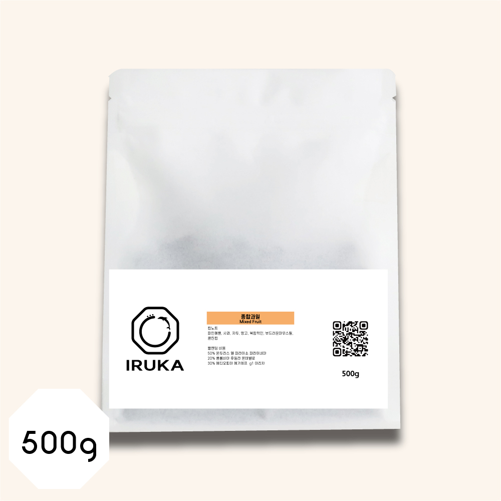 종합과일 블렌딩 스페셜티커피 원두커피 500g - 상품 이미지
