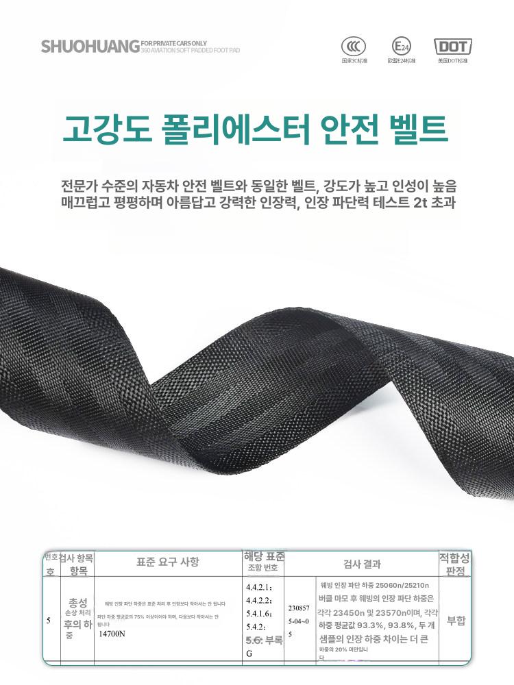 차량용 커넥터 자동차 뒷좌석 안전벨트 고정 슬롯 부품 연장 보호커버 - 상세 이미지 2