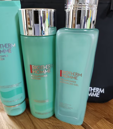 비오템 옴므 수퍼 아쿠아파워 세트 (클렌저 125ml+스킨 200ml+로션 100ml) - 상품 이미지