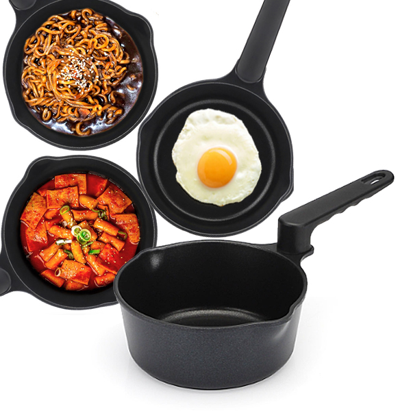 키친아트 인덕션 라면 냄비 이유식 멀티팬 트리플팬 16cm - 상품 이미지
