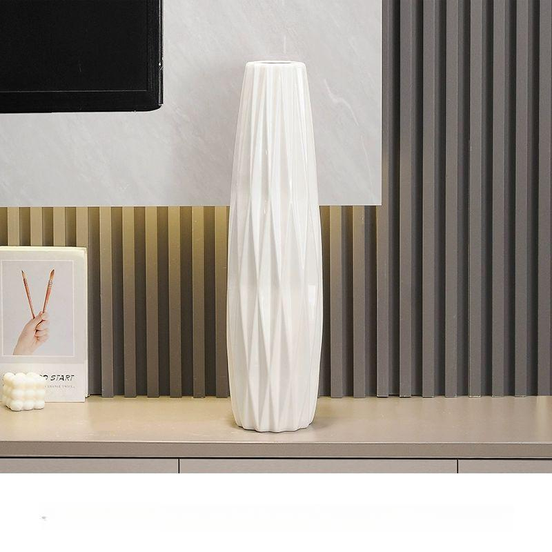 세라믹 꽃병 거실 긴화병 45cm 대형 화병 인테리어 소파 테이블 홈데코 - 상품 이미지