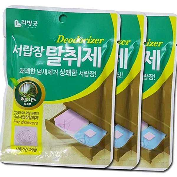 서랍형 서랍장 탈취제 옷장용 탈취제 방향제 관리 - 상품 이미지
