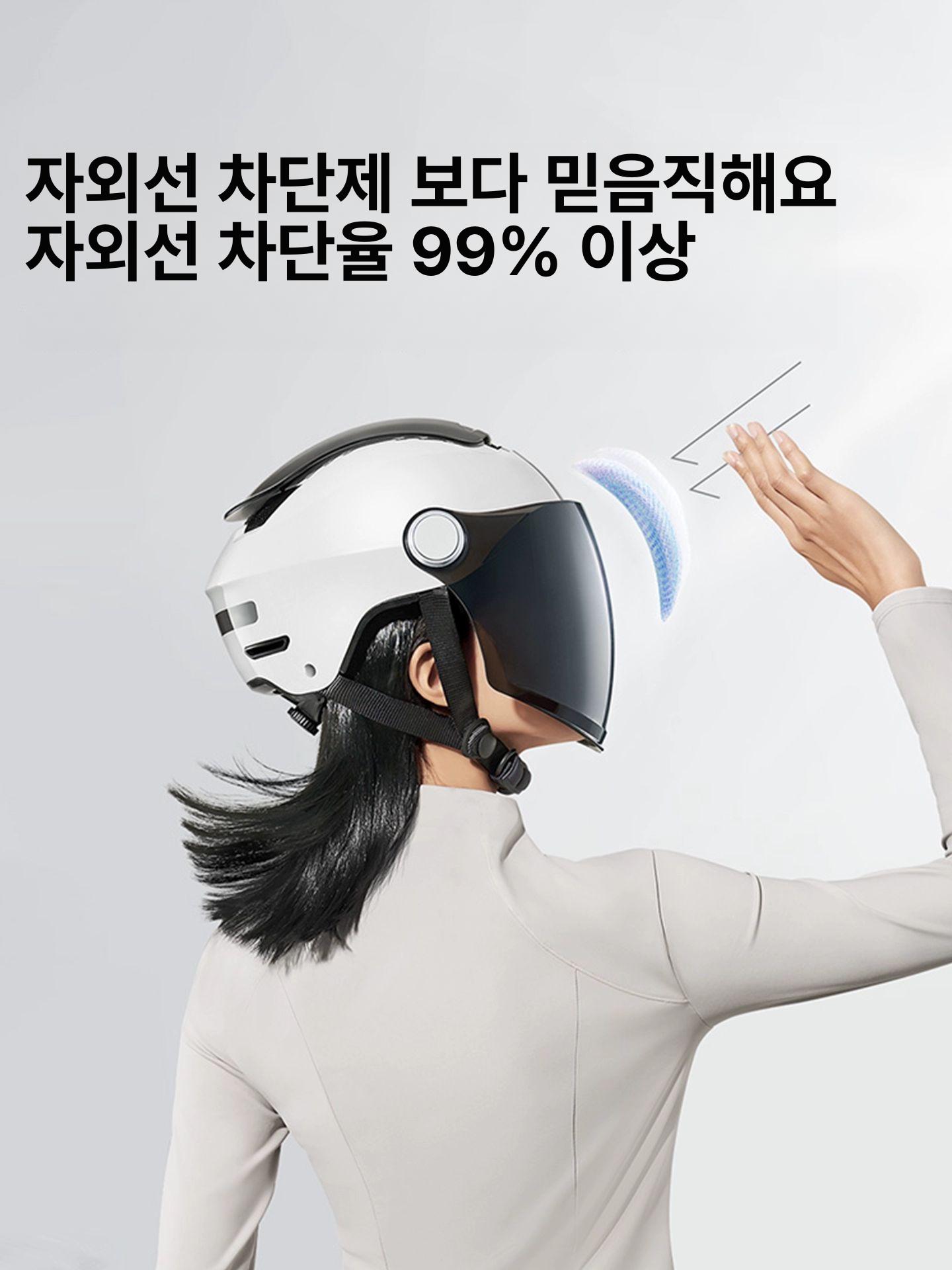 바이크 헬멧 하이바 경량 오토바이헬멧 여름 레트로 풀페이스 킥보드 초경량 바이크헬멧 - 상세 이미지 3
