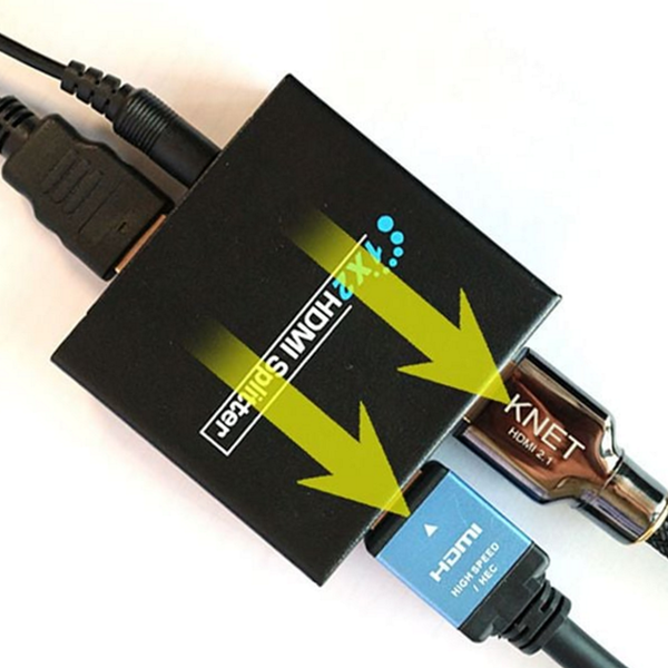 디지털 hdmi 분배기 1x2 모니터 분배기 영상 동일 출력 - 상품 이미지