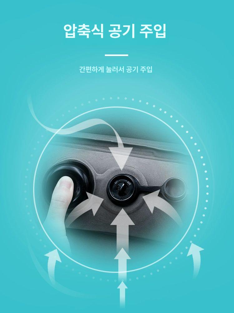 사무실 낮잠베개 에어쿠션 그레이 엎드려자는베개 엎드려자는베게 쿠션 기내용 여행 수면 - 상세 이미지 4