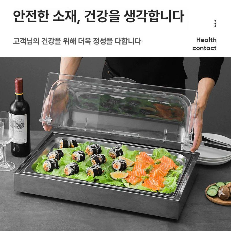 초밥 진열장 냉장고 뷔페 일식 미니 케이크 과일 스시 카페 회 해산물 사시미 횟집 반찬 - 상세 이미지 4