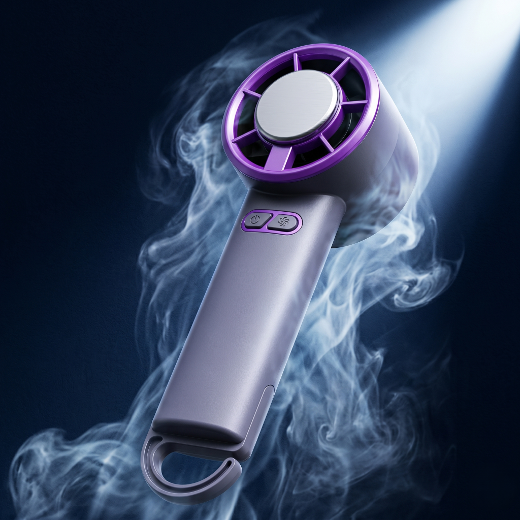 에어 쿨링 초고속 급속 냉각 선풍기 1800mAh 휴대용 핸디 미니 팬 - 상세 이미지 5