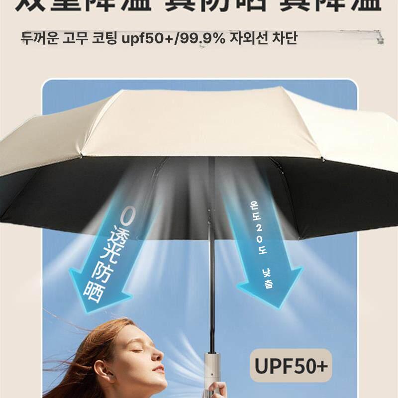 양산 우산 접이식 자외선차단 휴대용 접이식우산 겸용 가벼운양산 초경량 대형 자외선차단양산 - 상세 이미지 2