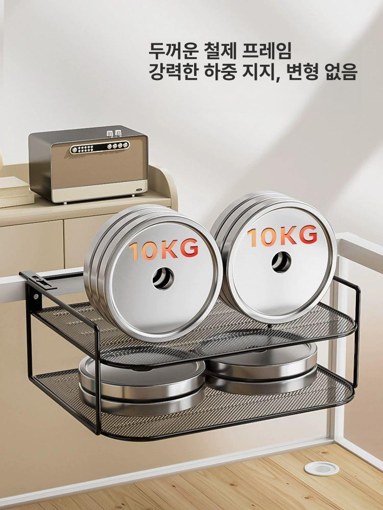 사무실 책상 파티션 랙 걸이 정리 전화기 선반 수납 스크린 독서실 흡음 - 상세 이미지 4