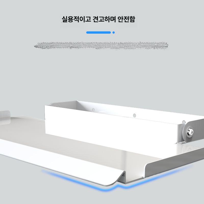 키보드 거치대 접이식 검정 받침대 노트북 선반 마우스 스탠드 산업용 고정 확장 회전 - 상세 이미지 5