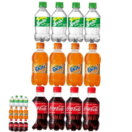 코카콜라 스프라이트 환타 오렌지 300ml 12병 3종세트