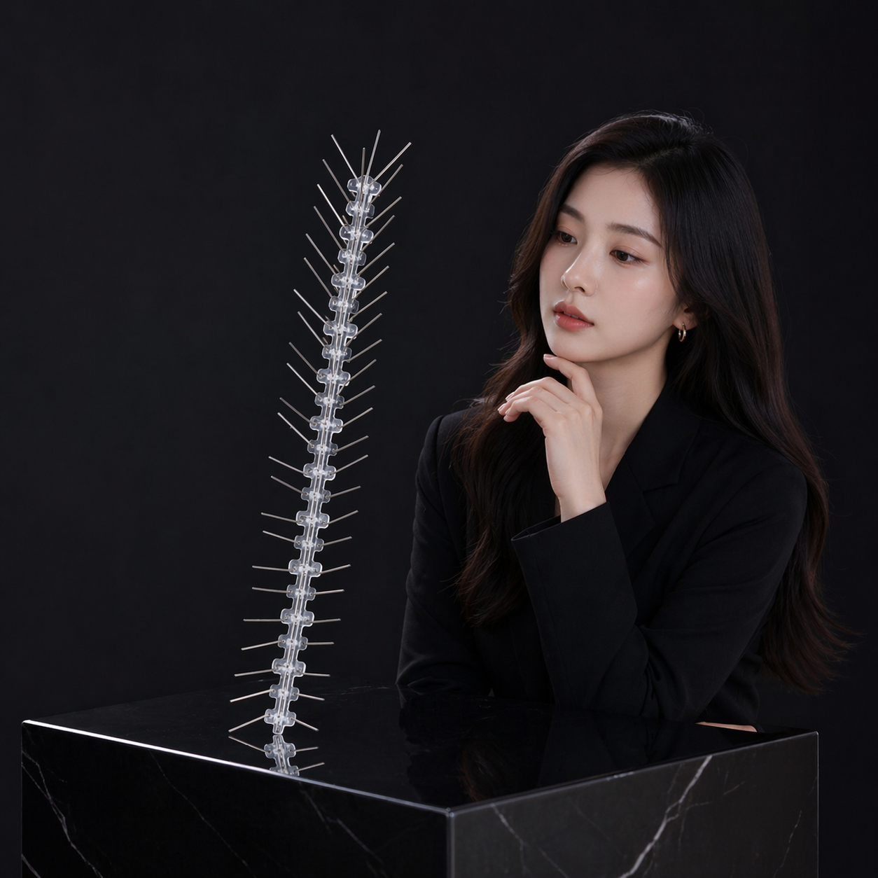 비둘기 퇴치 버드스파이크 베란다 실외기 스파이크 가드 5P 케이블타이 포함 이미지 6