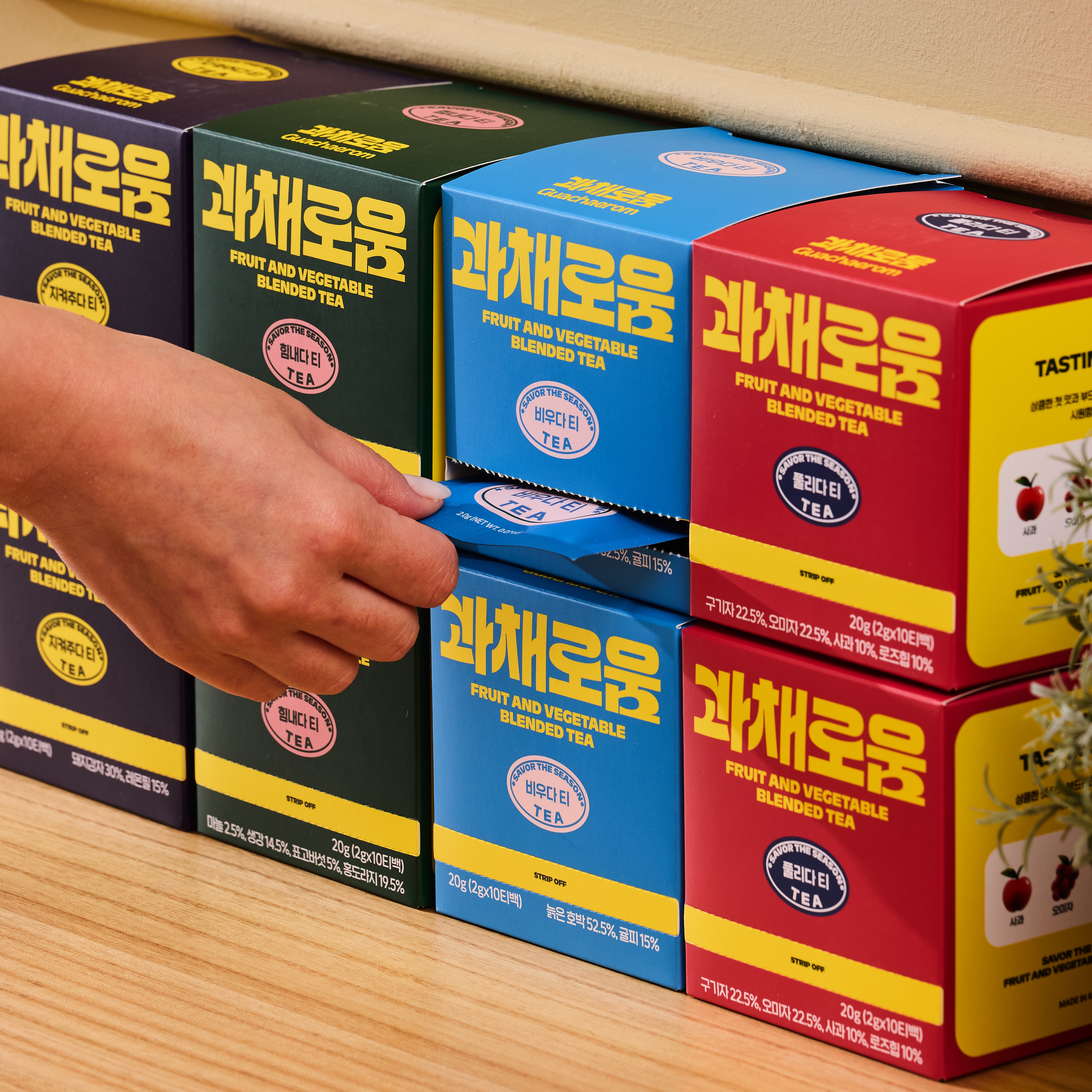 과채로움 프리미엄 과일티 4종 조합 (2박스, 10+10) - 상세 이미지 3