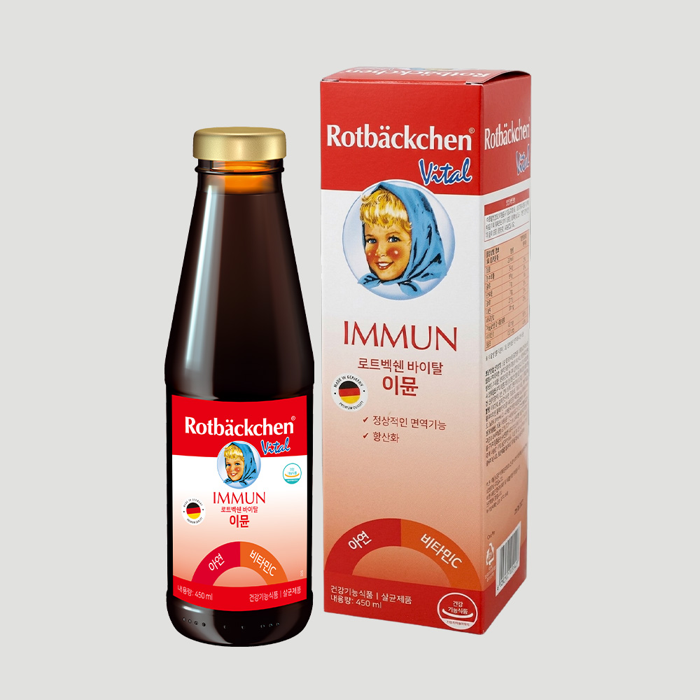 독일 로트벡쉔 바이탈 이뮨 마시는 비타민C 아연 450ml, 1개 - 상품 이미지