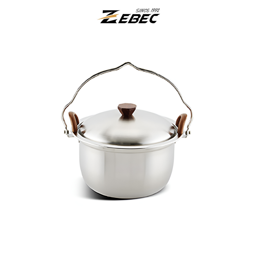 ZEBEC 투하프 웰빙쿠커 찜기 코펠 냄비 스텐 캠핑식기 통3중 이미지 7