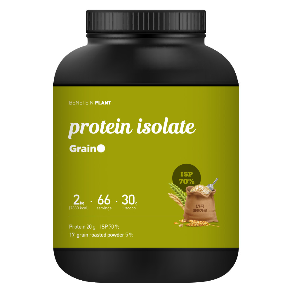 베네틴 플랜트 프로틴 단백질 쉐이크 아이솔레이트 곡물맛, 2kg, 1개 - 상품 이미지