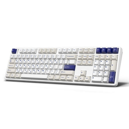한성컴퓨터 GK798PRO 유무선 기계식 오션 화이트 (라벤더 또각)