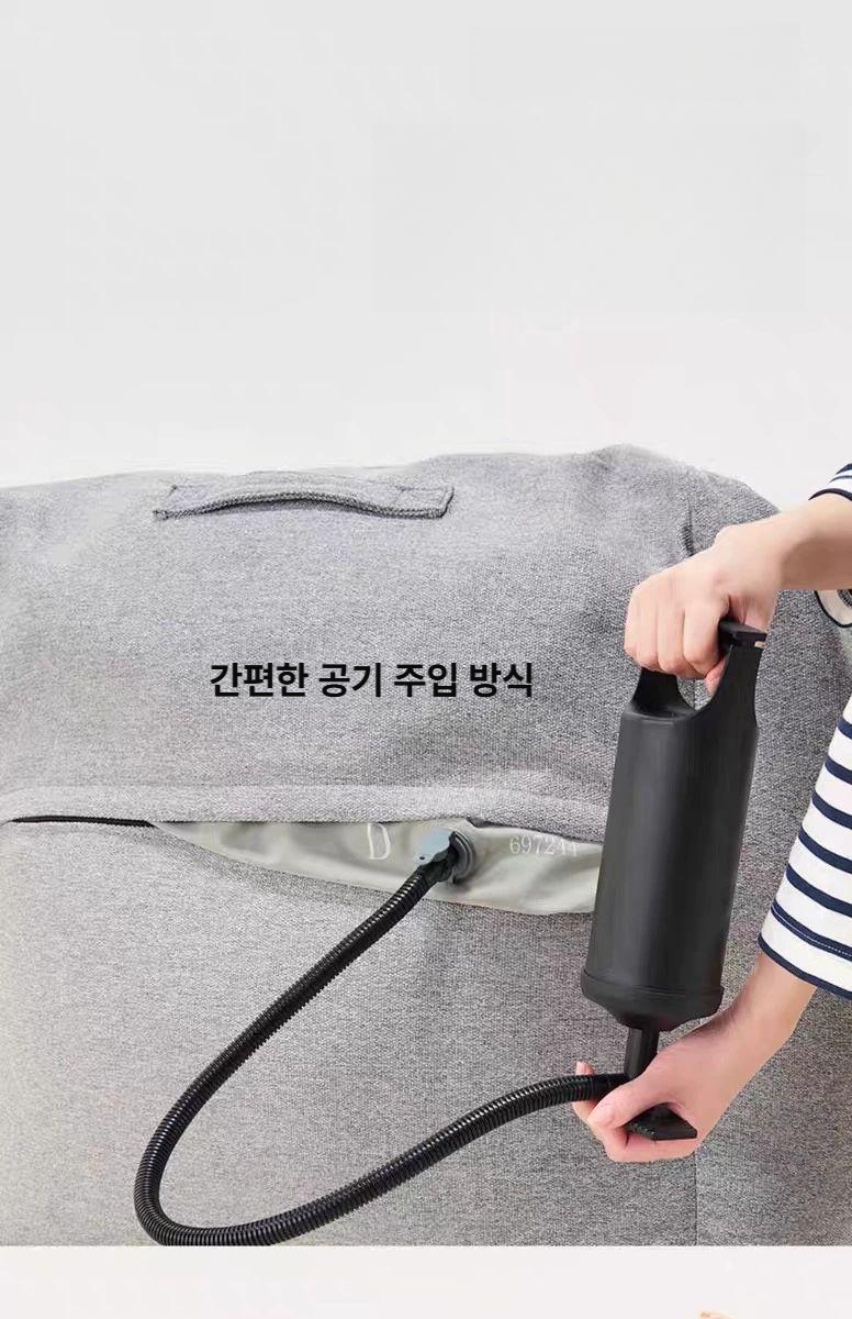 1인용 빈백소파 방수 야외빈백 패브릭 메시속커버 대형 카페 좌식 - 상세 이미지 3