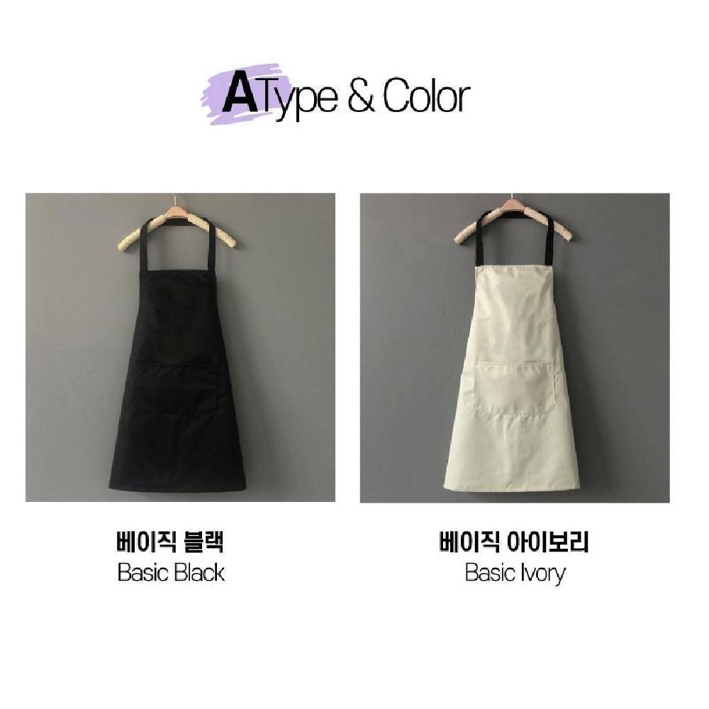 방수 앞치마 남여공용 소량 대량 인쇄 카페 바리스타 어린이집 식당 공방 단체 앞치마 - 상세 이미지 2