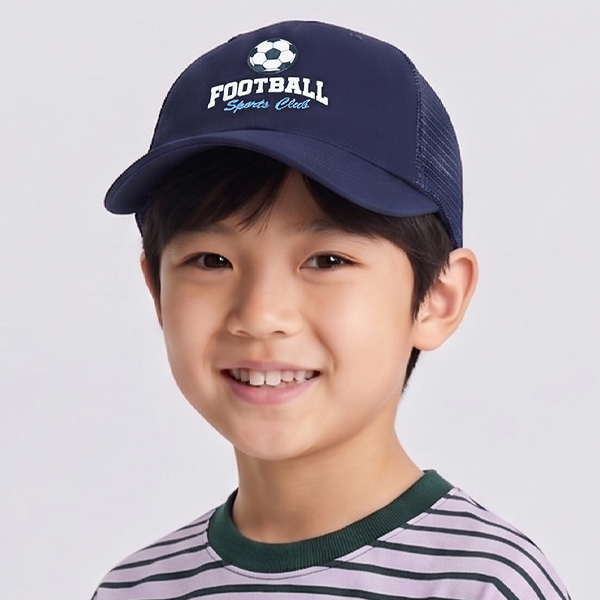 풋볼 스포츠 메쉬 볼캡 남아 어린이 키즈 초등학생 주니어 캡모자 여름모자 - 상세 이미지 2