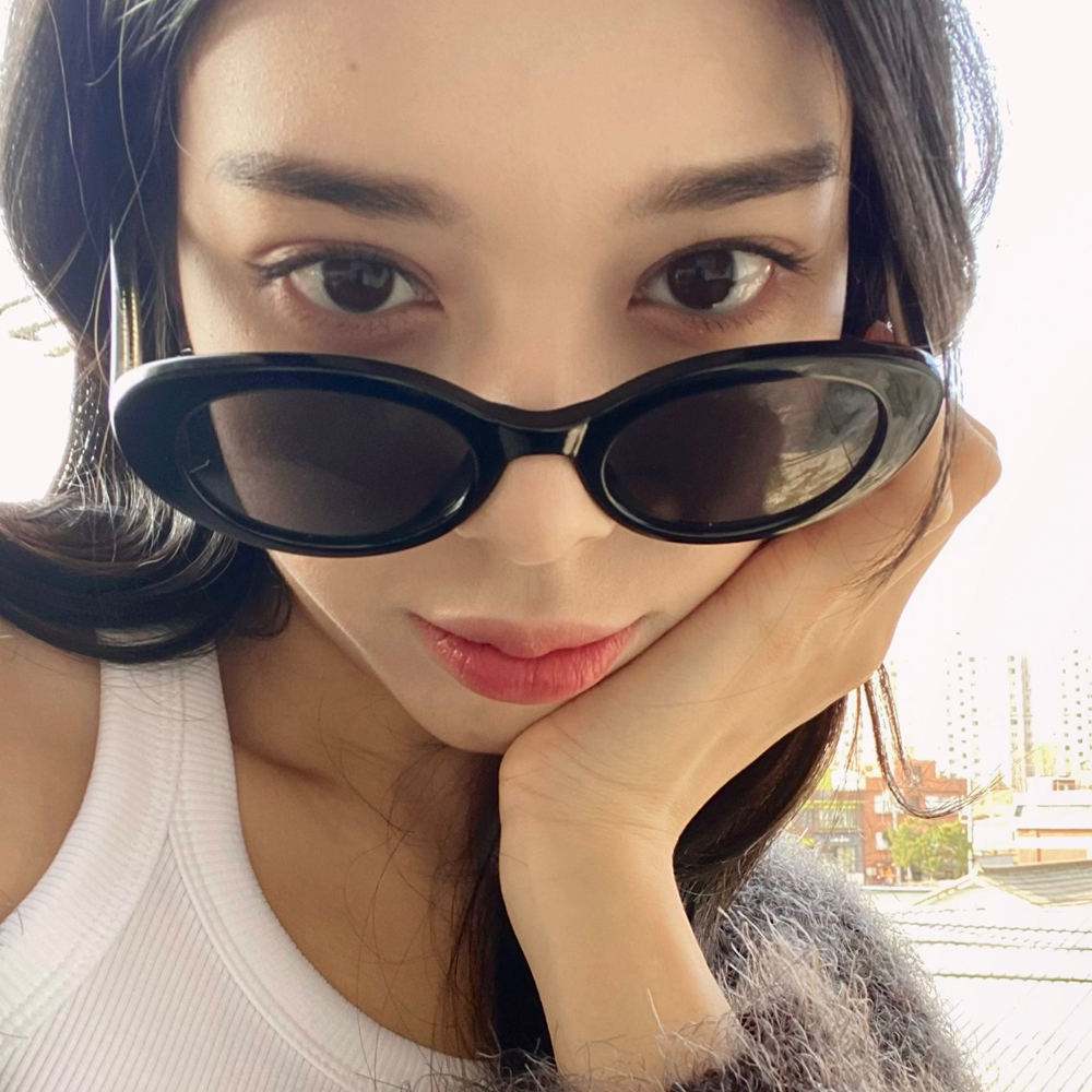 캣아이 자외선차단 틴트 선글라스 UV400 골프 운전 뿔테 이미지 2
