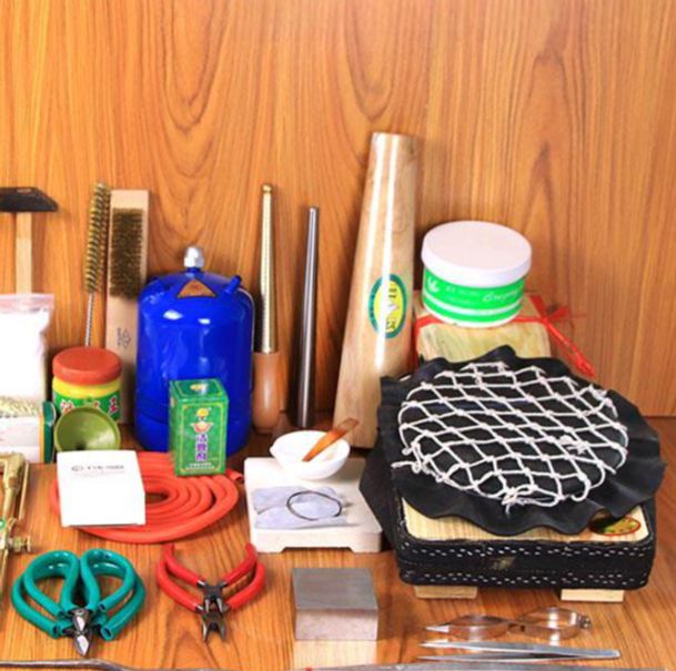 가죽 도구세트 공방 diy 공예 패키지 조각용 압착 핸드메이드 레더크래프트 키트 툴 - 상품 이미지