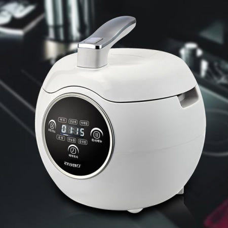 1인용전기밥솥 리빙센스 애플 미니 전기 밥솥