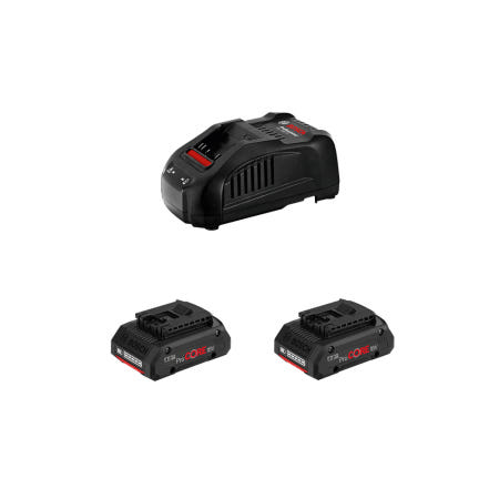 보쉬 스타터키트 18V 4.0Ah ProCORE GAL 1880 CV 배터리 2개 충전기 세트