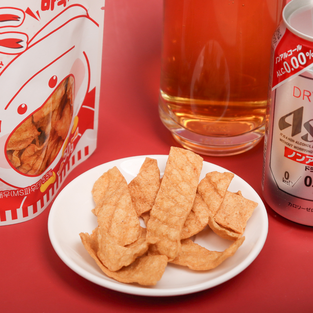 [1+1] 제주 딱새우 꾸어칩 1봉지 50g 제주기념품 맥주안주 어포튀각 새우칩 - 상세 이미지 3