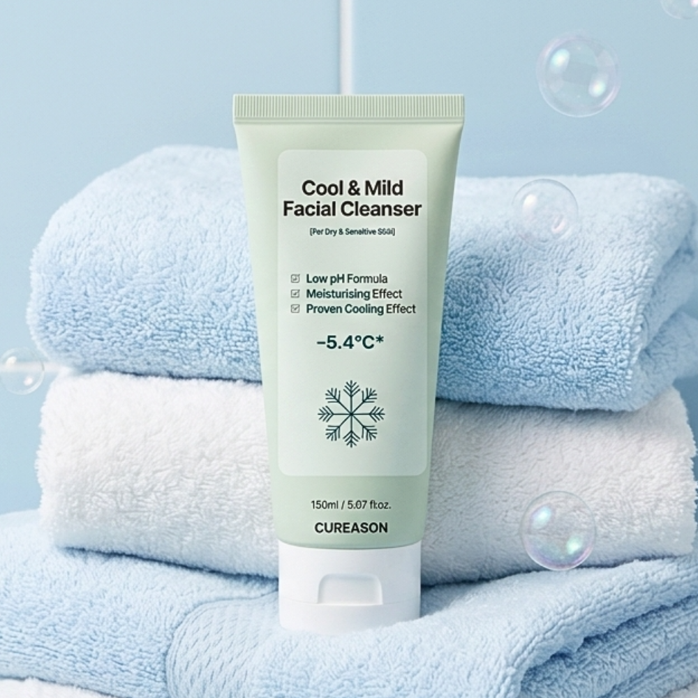 큐리즌 쿨앤마일드 약산성 판테놀 클렌징폼 건성, 민감성 속당김케어, 150ml, 1개 이미지 4