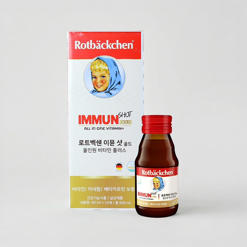 로트벡쉔 이뮨샷 골드 올인원 비타민 플러스 고함량 독일 액상종합비타민 10개입, 1개 - 상품 이미지