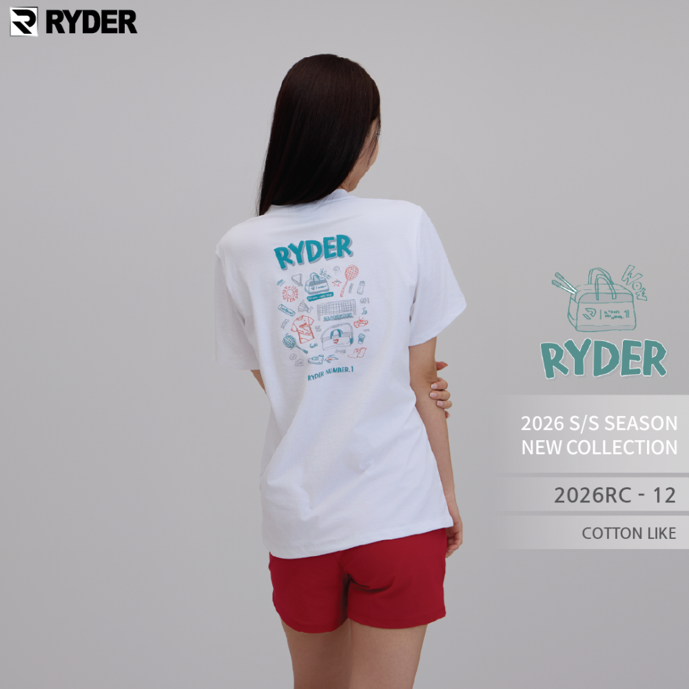 라이더 2026RC-12 코튼라이크 공용 반팔티 배드민턴 피클볼 탁구 스포츠웨어 - 상세 이미지 3