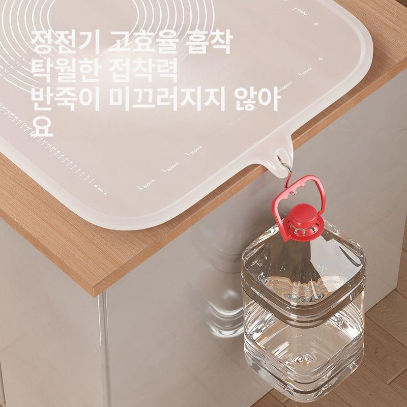 실리콘 베이킹패드 반죽매트 특두께 제과제빵 반죽판 논슬립 매트 7mm - 상세 이미지 4