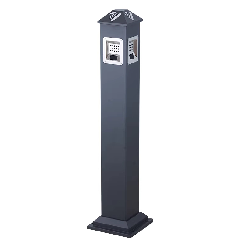 야외용 스탠드 재떨이 흡연구역 실외 업소용 담배 통 A타입 - 상세 이미지 4