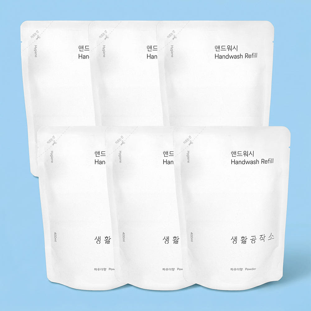 핸드워시 리필 손세정제 6개 가격 비교 생활공작소 핸드워시 리필 손세정제 6개