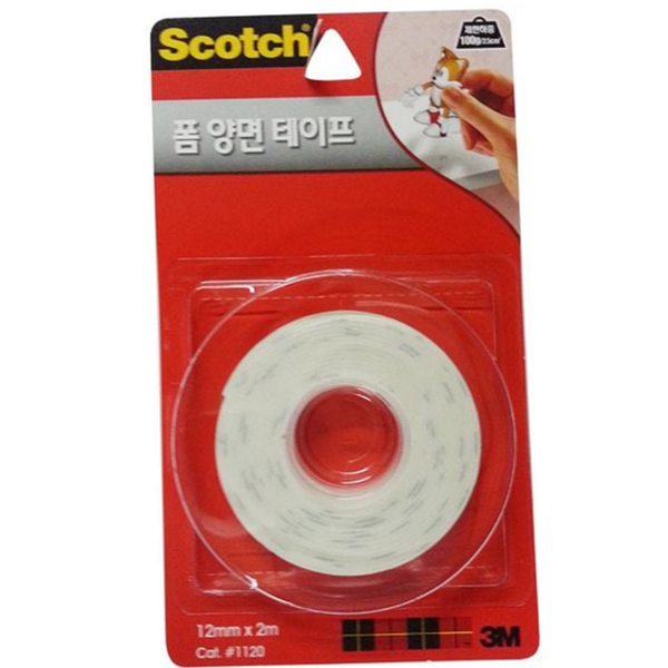 다용도 폼 양면 테이프 가정용 양면 폼 테이프 생활용 실내용 - 상품 이미지