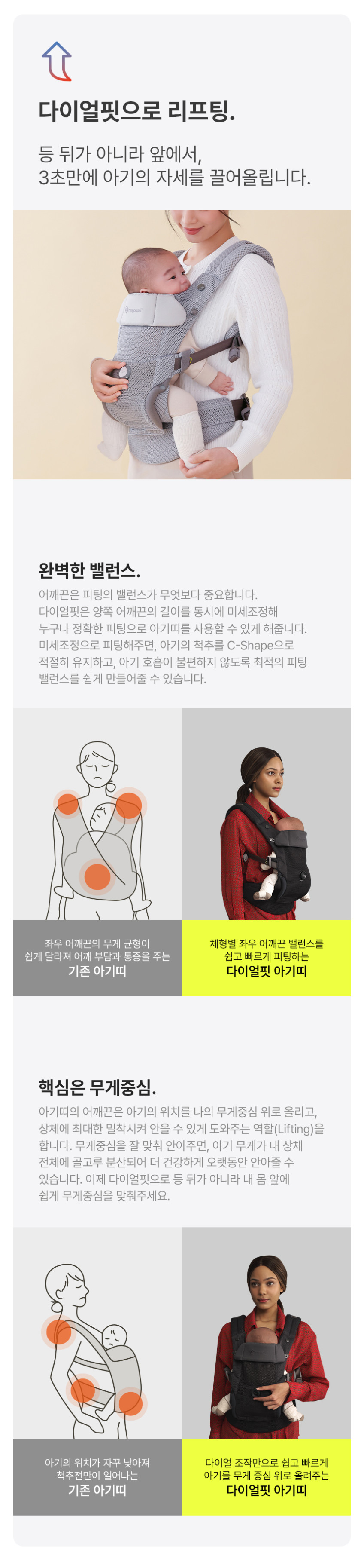 허그파파 다이얼핏 MAX 아기띠 판매처 상세 정보 이미지 4
