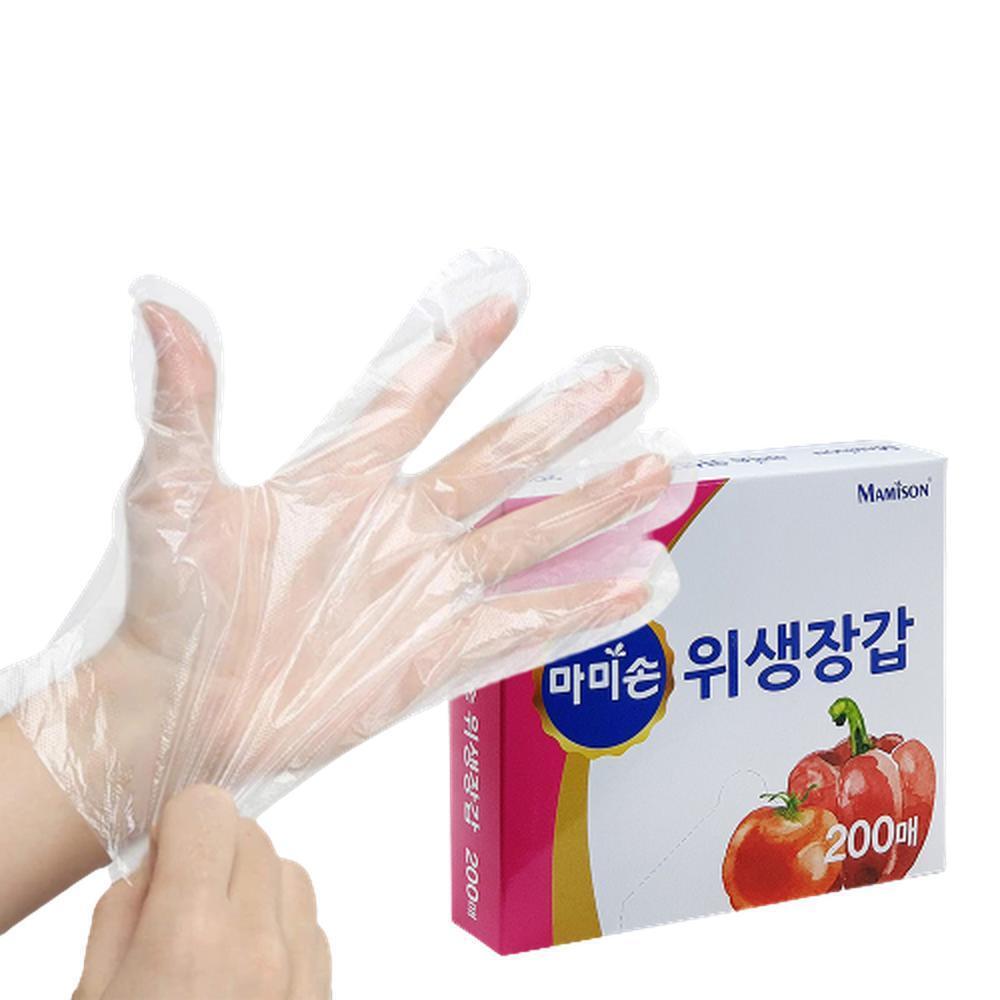 국산 LDPE 비닐장갑 위생장갑 좌우공용 200매