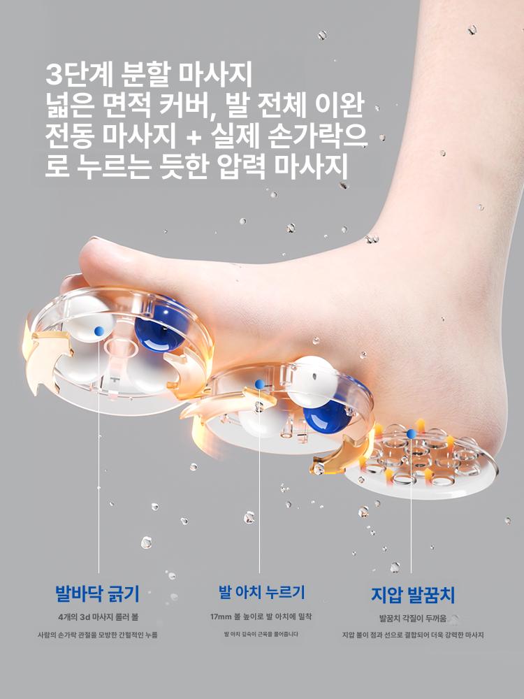 가정용 전동 자동 온열 마사지 족욕통 깊은 발욕기 스마트 족욕기 블루 (베이직 스팀) [밀폐형 스팀 발관리] - 상세 이미지 5