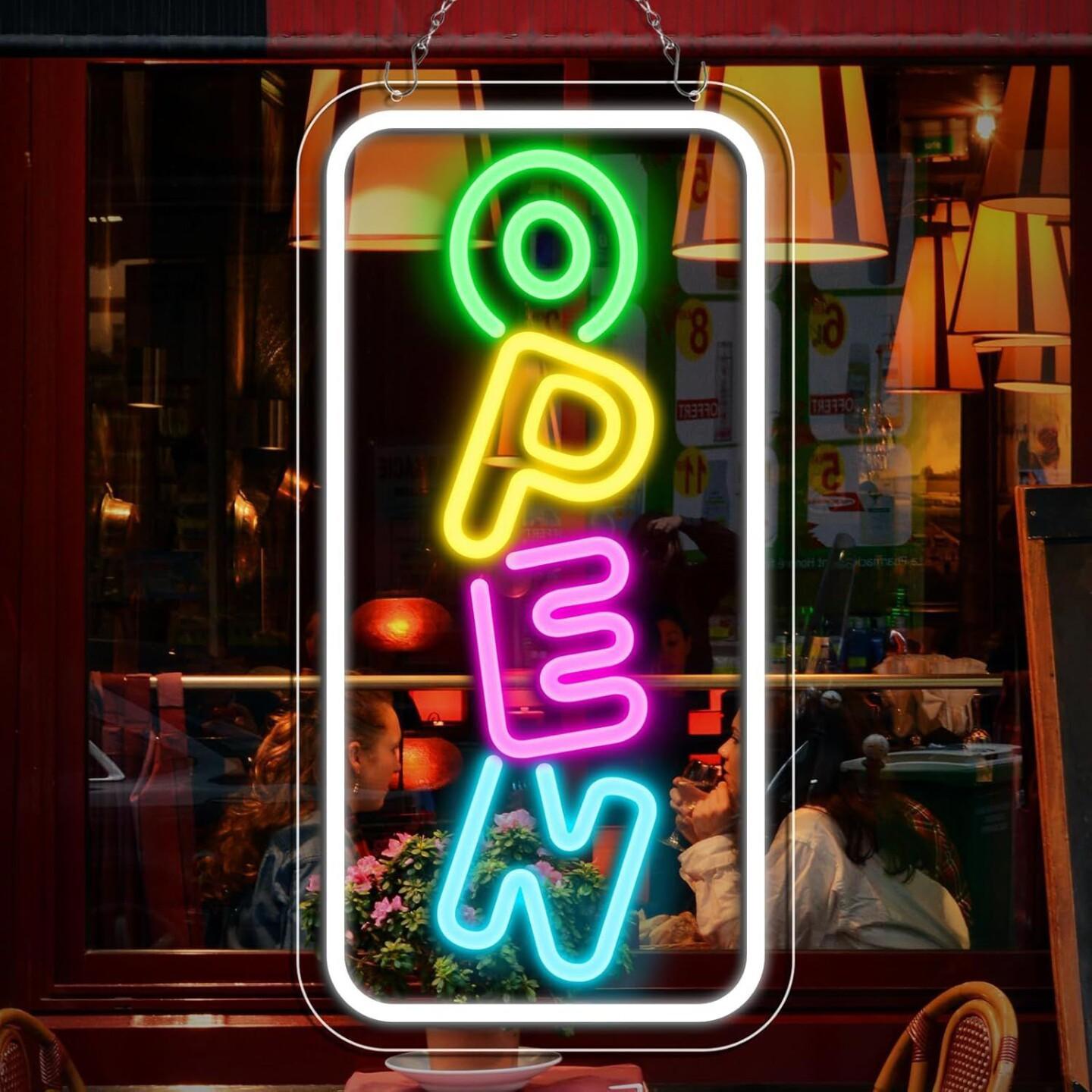 카페 네온사인 led open 오픈간판 바 실내 상점 무드등 아크릴 라이트 - 상세 이미지 4
