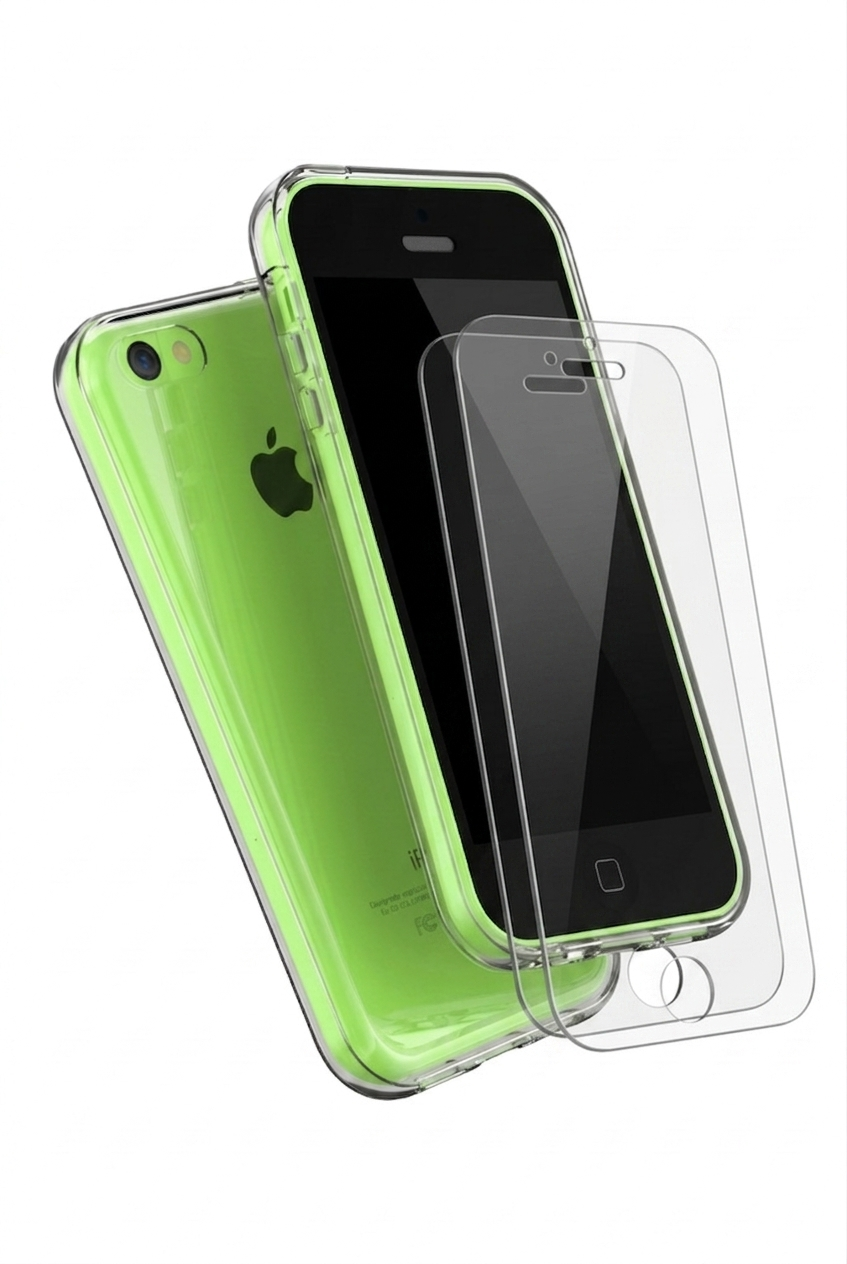 아이폰 5C 투명 케이스 밀착핏 젤리 TPU 젤리 액정 보호 강화필름 5s 6s 7 8 이미지 2