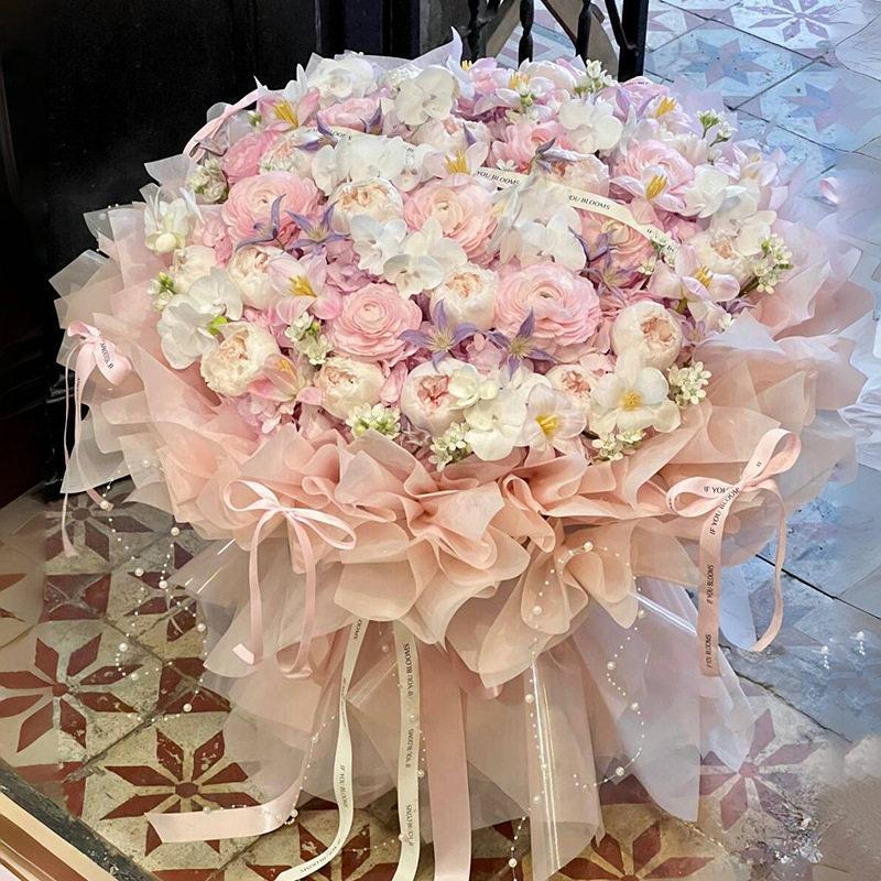 영생화 장미 꽃다발 생일 선물 어머니날 여자친구 발렌타인데이 33송이 광채로운 꽃 그림자 - 상세 이미지 3