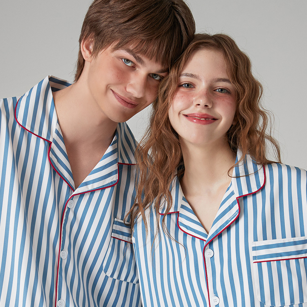 [3PACK] 실크핏 토브 반팔 패밀리 잠옷 세트(성인2+키즈1) 이미지 7