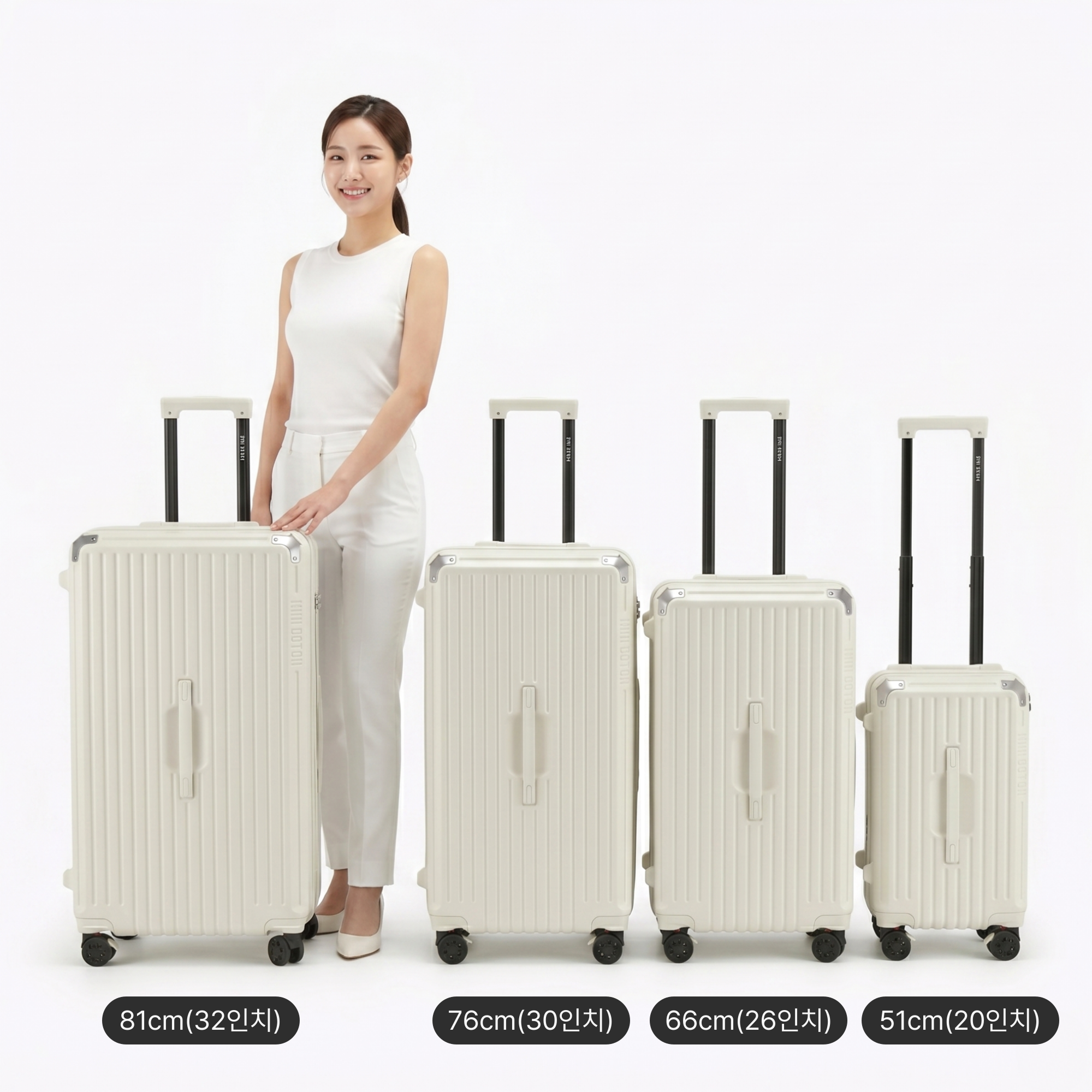 여행용 캐리어 66cm(26인치) 76cm(30인치) 81cm 32인치 대형 PC 벨라뷰 이미지 2