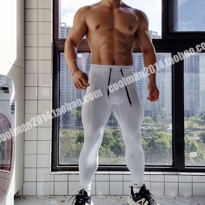 남자 팬츠 컴프레션 등산바지 운동 타이즈 반바지 빠른건조 투인원 조거팬츠 남성 여름 작업복 - 상세 이미지 2