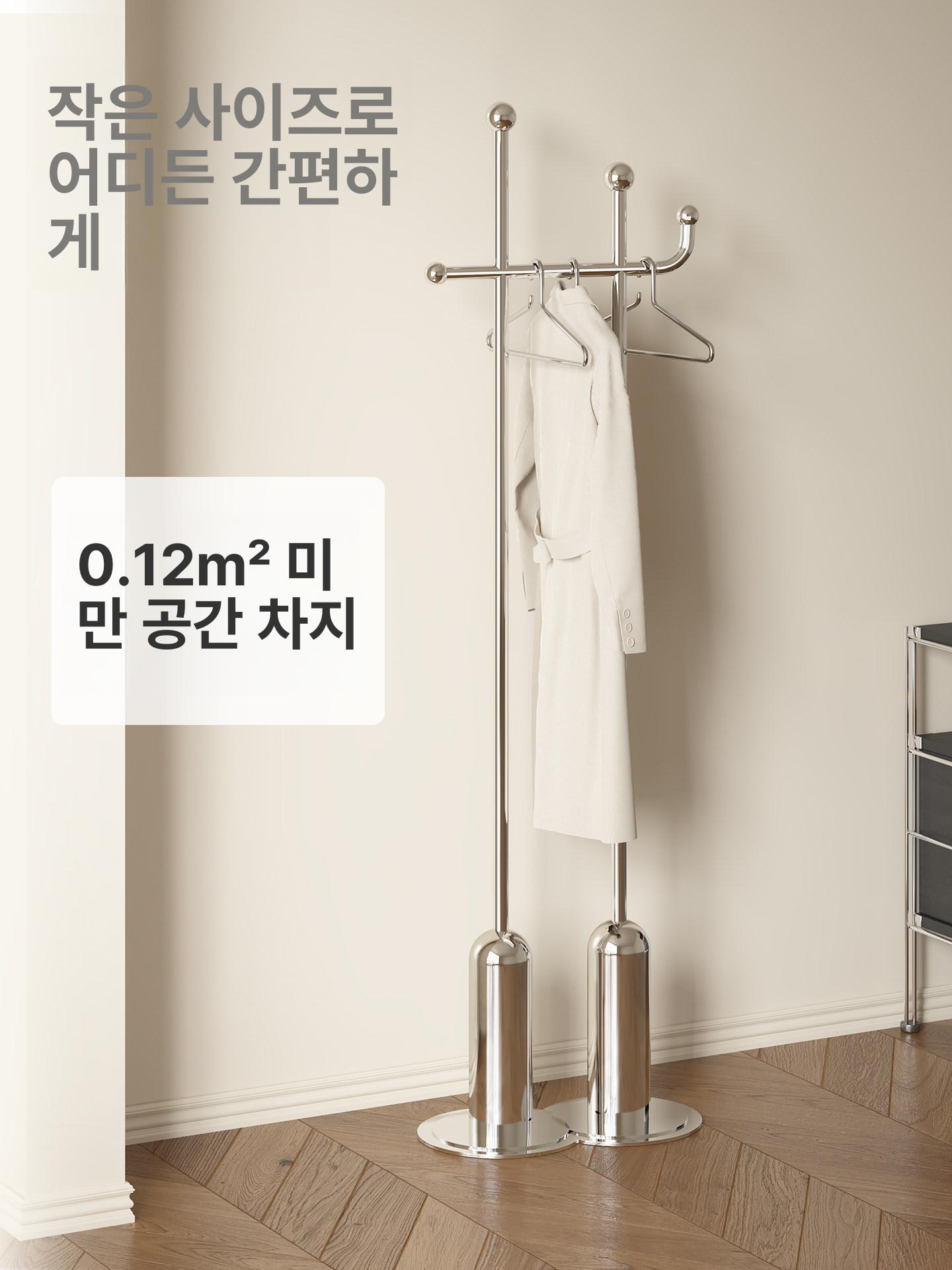 이동식 옷장 가죽 수납 행거 드레스룸 스탠드 시스템 매장용 의류 걸이 - 상세 이미지 4