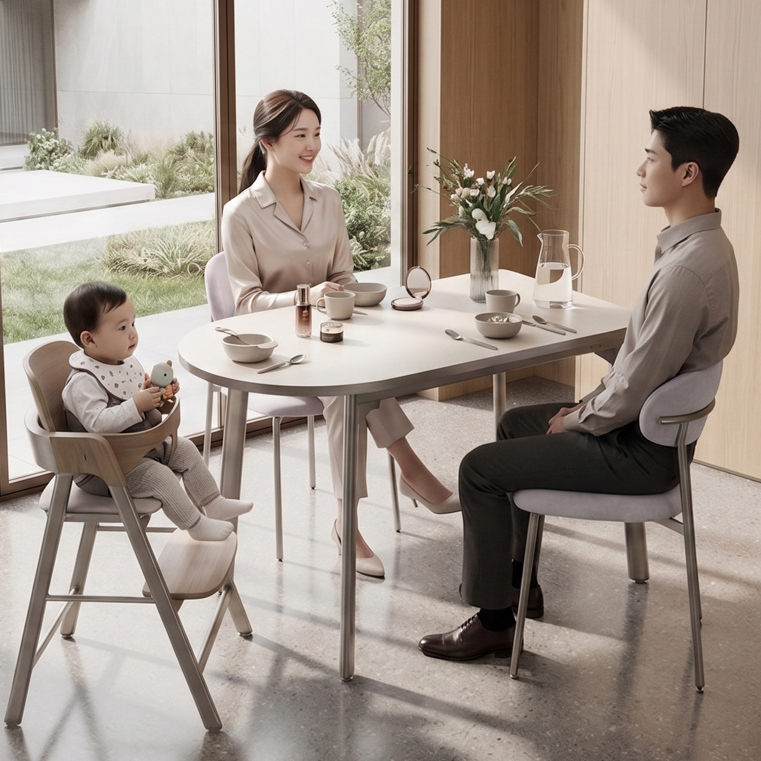 반타원 테이블 반타원형 식탁 카페 테이블 LPM 상판 1200 - 상세 이미지 5