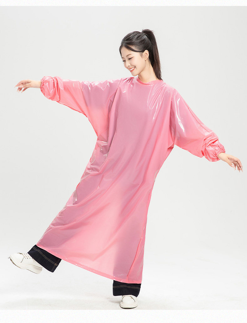 애견미용복 강아지 미용사 방수 유니폼 애견샵 긴팔 원피스 타입 실습복 옐로우 - 상세 이미지 2