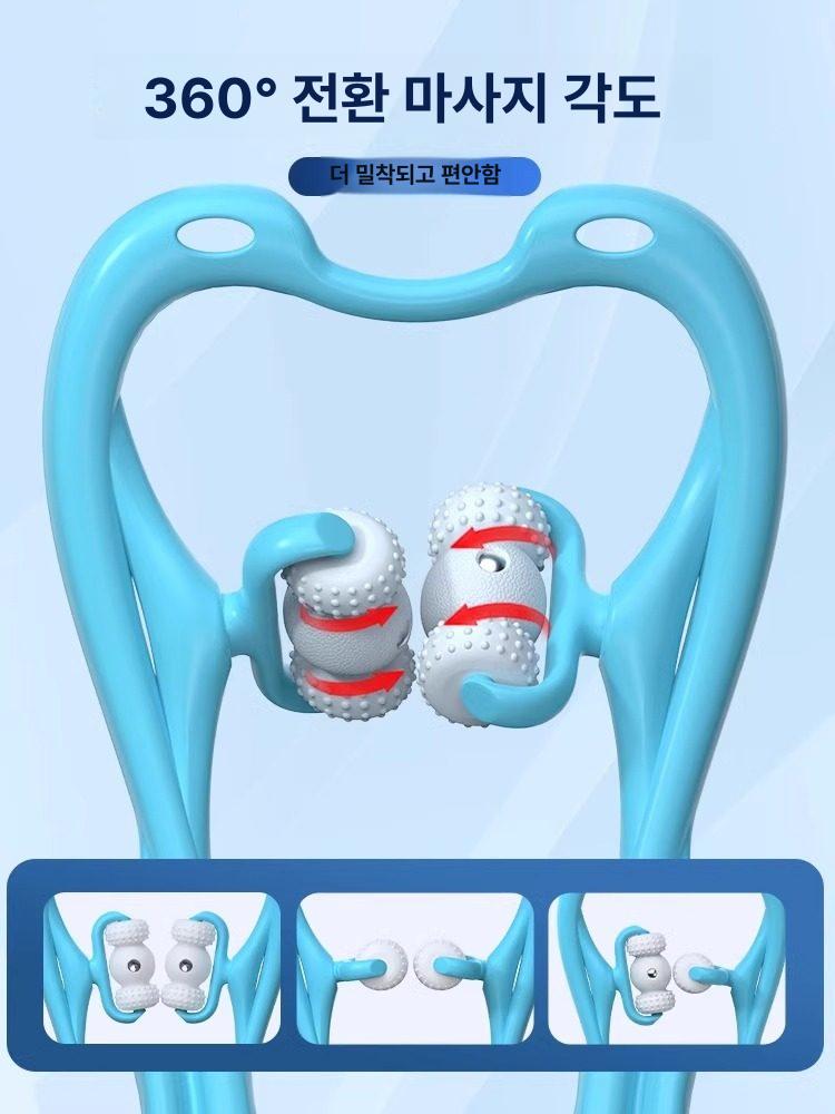 목 어깨 허리 마사지기 수동 다기능 집에서 사용 스탠다드경추 6볼 - 상세 이미지 4