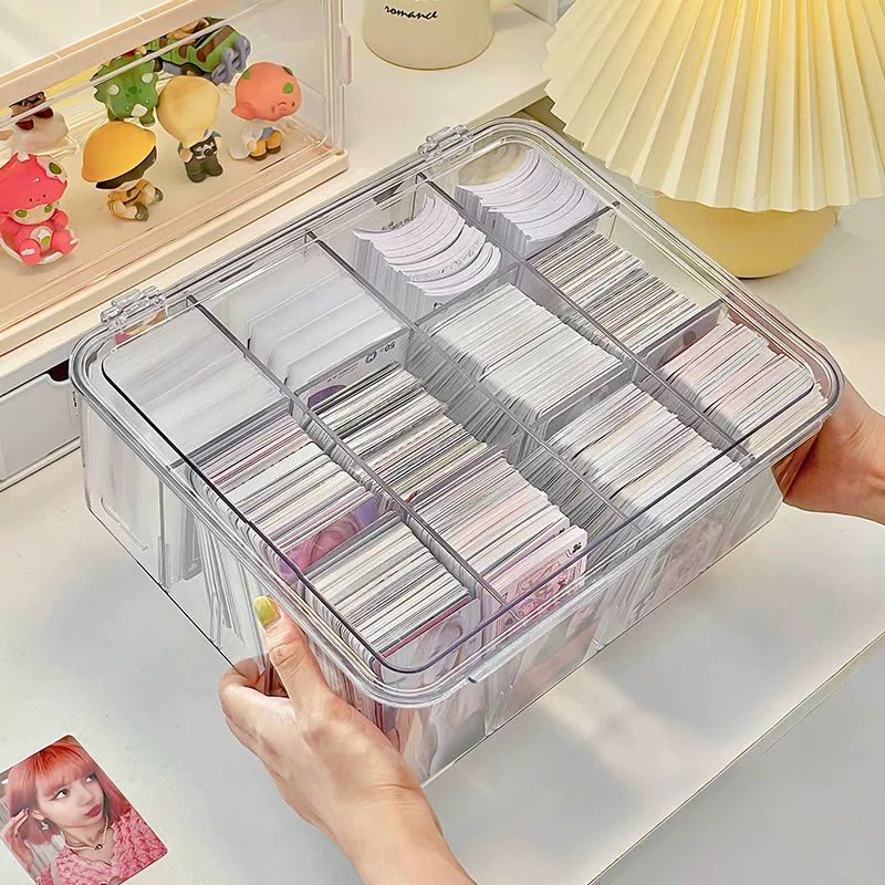 아크릴 포토카드 보관함 케이스 상자 명함 포카 투명 바인더 앨범 진열대 - 상세 이미지 2